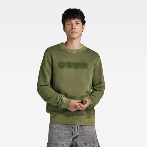 Distressed Logo Sweater - - Men - G-Star RAW - Modalova