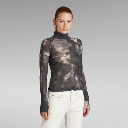 Top Blurry Camo Slim Mock - Mujer - G-Star RAW - Modalova