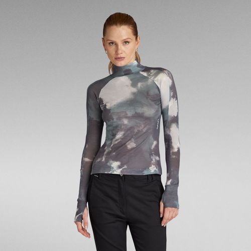 Blurry Camo Slim Mock Top - Women - G-Star RAW - Modalova