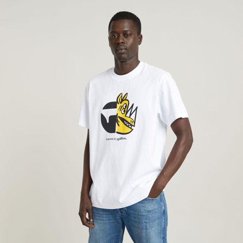 Camiseta Unisex Rhino Cartoon Loose - - Hombre - G-Star RAW - Modalova