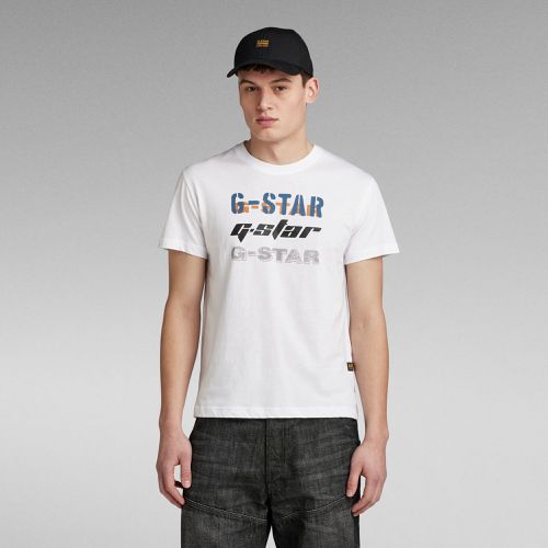 Triple Logo Graphic T-Shirt - - Men - G-Star RAW - Modalova