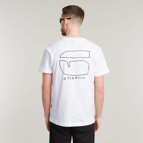 Camiseta Handwriting Back Print - - Hombre - G-Star RAW - Modalova