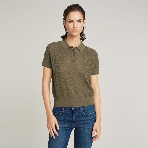 Polo Pointelle Lightweight Knitted - Mujer - G-Star RAW - Modalova