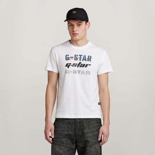 Triple Logo Graphic T-Shirt - - Men - G-Star RAW - Modalova