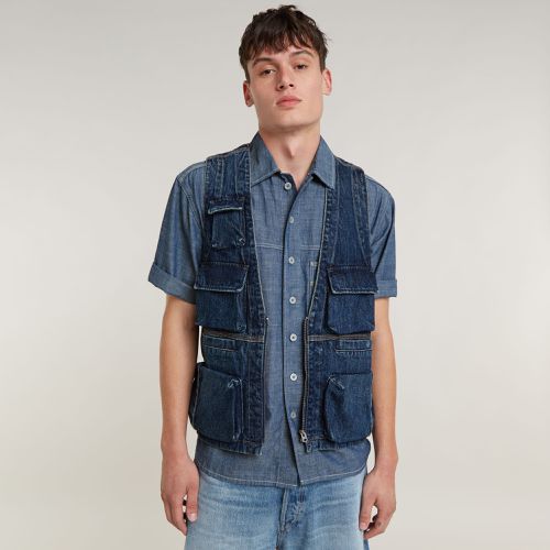 Denim Vest - Dark blue - Men - G-Star RAW - Modalova