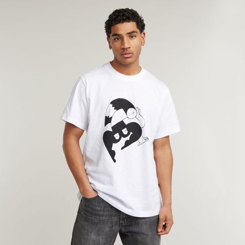 Illustration Leg Loose T-Shirt - Men - G-Star RAW - Modalova