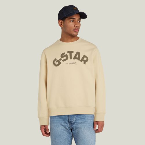 Sudadera Puff Logo Print Crew - Hombre - G-Star RAW - Modalova