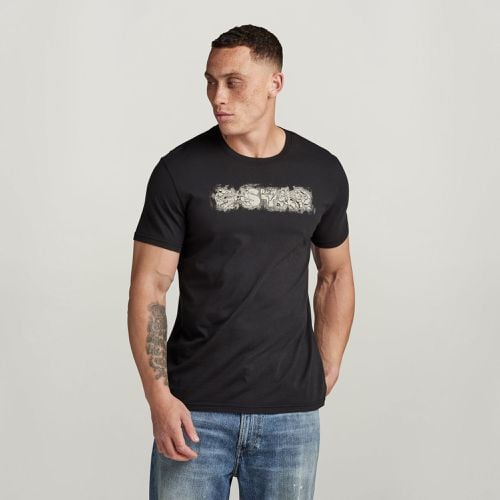 Camiseta Distressed Logo - Hombre - G-Star RAW - Modalova