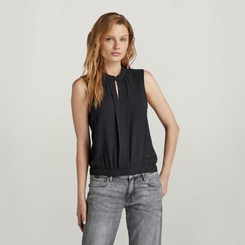 Top Stand Up Collar - Negro - Mujer - G-Star RAW - Modalova