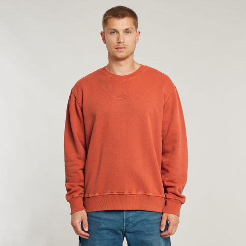 Washed Relaxed Sweater - Red - Men - G-Star RAW - Modalova