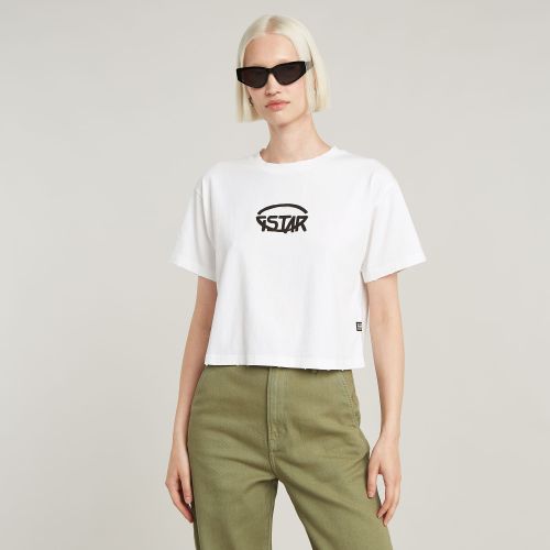 Top Cropped Logo Relaxed - Mujer - G-Star RAW - Modalova