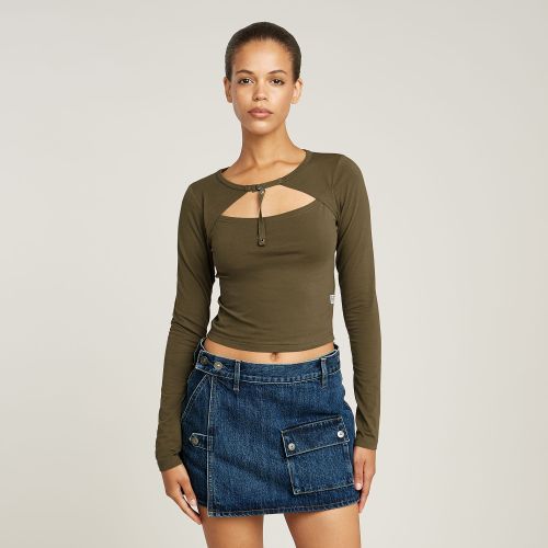 Top Cropped Keyhole Slim - Mujer - G-Star RAW - Modalova