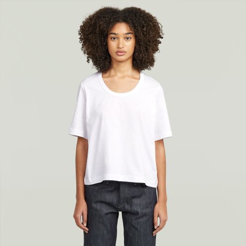 Deep U-Neck Top - White - Women - G-Star RAW - Modalova