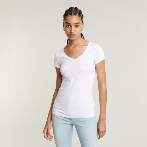 Camiseta Base V-Neck Cap - Mujer - G-Star RAW - Modalova