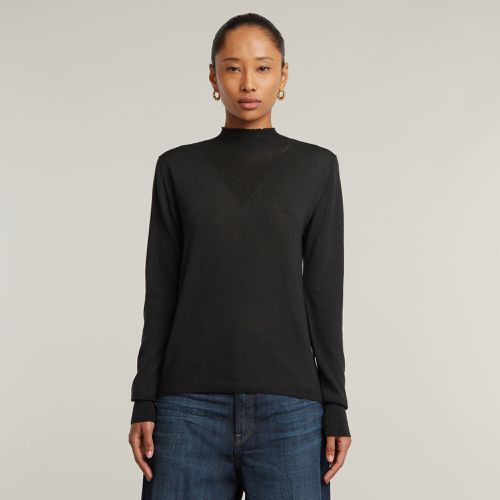 Jersey Mock Knitted - Negro - Mujer - G-Star RAW - Modalova