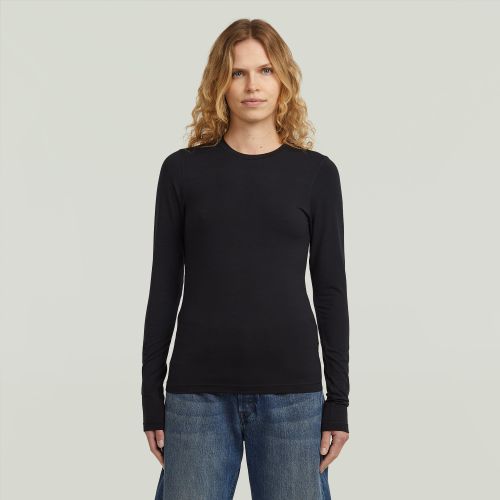 T-shirt Crew Slim - Noir - Femmes - G-Star RAW - Modalova