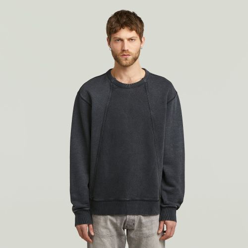 Wash Panel Sweater - Black - Men - G-Star RAW - Modalova