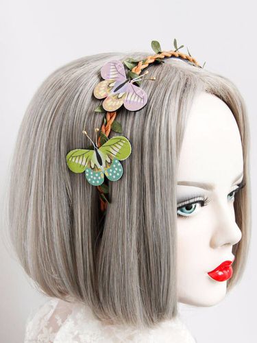 Cosplay Vintage Headband Retro Forest Butterfly Tree Vine Headband Jewelry - Newchic - Modalova