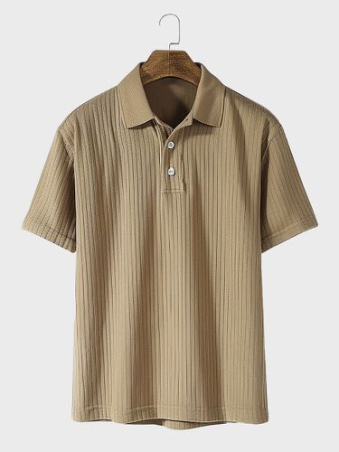 Mens Solid Color Short Sleeves Golf Shirts - ChArmkpR - Modalova