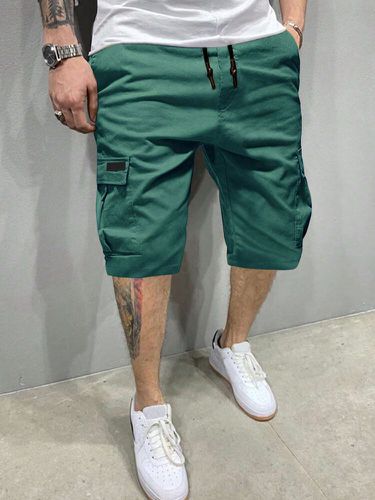 Shorts de cintura con cordón y bolsillos lisos Carga para hombre - ChArmkpR - Modalova