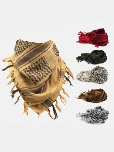 Turbante de algodón grueso para hombre, variedad de fuerzas especiales, al aire libre, bufanda cuadrada árabe, chal - Newchic - Modalova