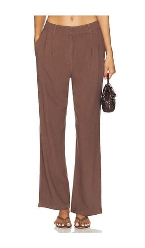 Pantalón de lino macie en color talla M en - Brown. Talla M (también en S) - 4th & Reckless - Modalova