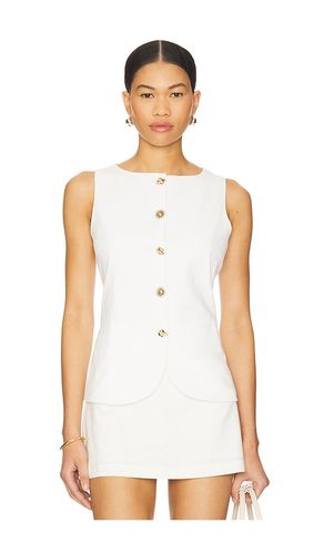 La camiseta de lino chai en color talla L en - White. Talla L (también en M, S, XS) - 4th & Reckless - Modalova