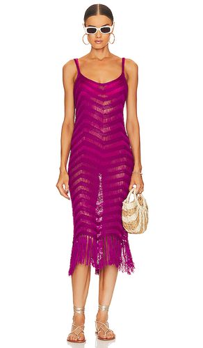 Vestido fringe en color morado talla M/L en - Purple. Talla M/L (también en XS/S) - 525 - Modalova