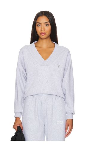Jersey de cuello en v organic en color gris talla S en - Grey. Talla S (también en XS) - 7 Days Active - Modalova