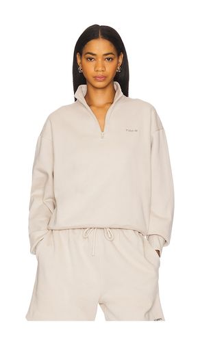Sudadera organic fitted half zip en color taupe talla L en - Taupe. Talla L (también en M, S, XL, XS) - 7 Days Active - Modalova