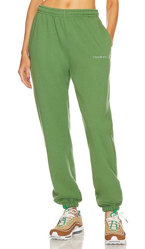 Organic fitted sweat pants in color green size XL/1X in - Green. Size XL/1X (also in XS) - 7 Days Active - Modalova