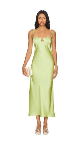 Tulip midi dress in color green size L in - Green. Size L (also in M) - Anna October - Modalova