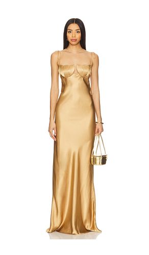 Maxivestido tulip en color oro metálico talla L en - Metallic Gold. Talla L (también en M, S) - Anna October - Modalova
