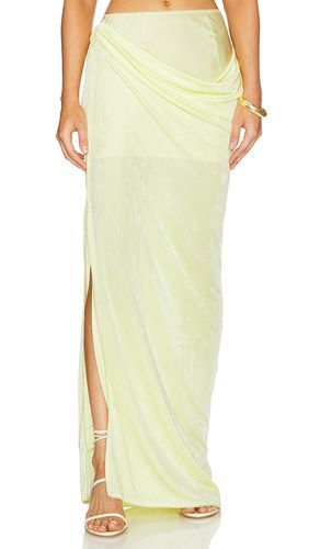 Falda larga drapeada casey en color talla M en - Yellow. Talla M (también en L, S, XL, XS) - Anna October - Modalova