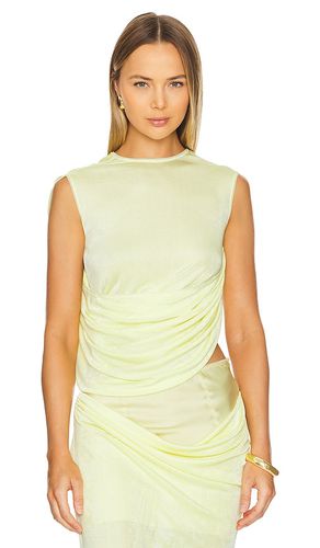 Florence draped top in color yellow size M in - Yellow. Size M (also in L, XL, XS) - Anna October - Modalova