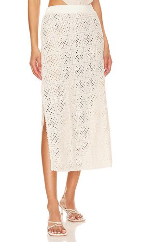Falda midi de ganchillo skirt en color talla M en - . Talla M (también en S, XL) - Agua Bendita - Modalova