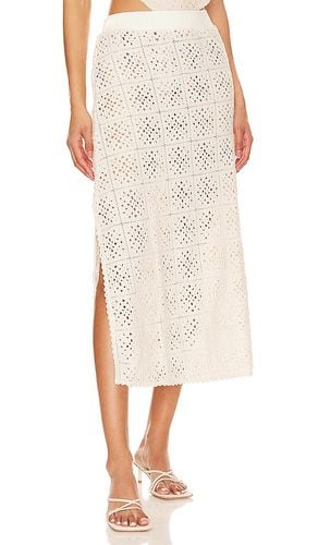 X Revolve Mira Gres Crochet Midi Skirt in . Size S - Agua Bendita - Modalova