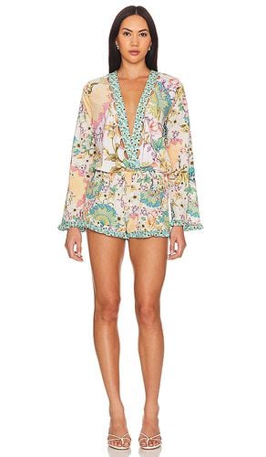 X revolve larissa romper en color blue,blush talla L en - Blue,Blush. Talla L (también en S) - Agua Bendita - Modalova