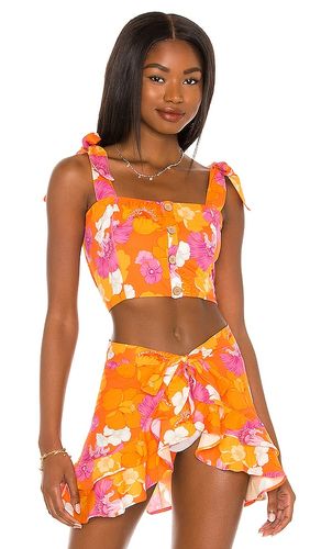 X revolve leah top en color orange,pink talla L en - Orange,Pink. Talla L (también en M, S, XS) - Agua Bendita - Modalova