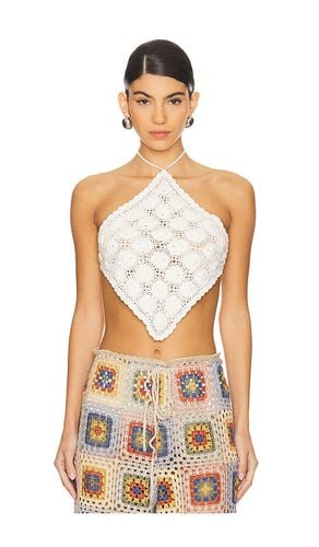 Top halter en color talla L en - White. Talla L (también en M, S) - Agua Bendita - Modalova