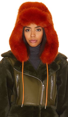 Sombrero de cazador de zorro falso en color burnt orange talla all en - Burnt Orange. Talla all - Adrienne Landau - Modalova