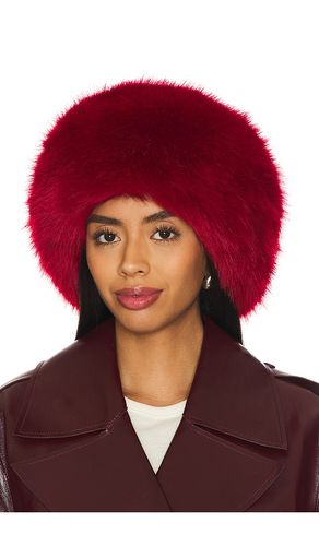 Sombrero faux fur pill en color rojo talla all en - Red. Talla all - Adrienne Landau - Modalova