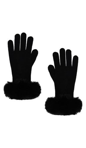 Guantes the lucie faux fur en color negro talla all en - Black. Talla all - Adrienne Landau - Modalova