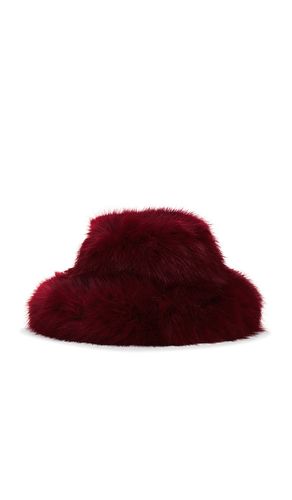 Sombrero the landau faux fur en color burgundy talla all en - Burgundy. Talla all - Adrienne Landau - Modalova