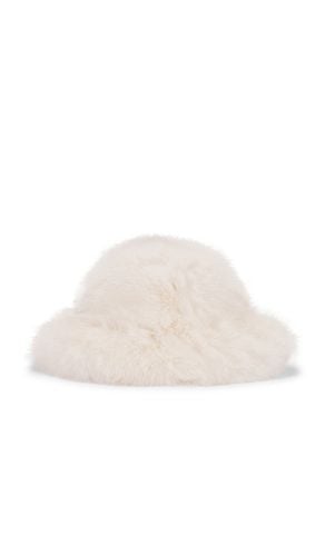 Sombrero faux fur rimmed en color blanco talla all en - White. Talla all - Adrienne Landau - Modalova