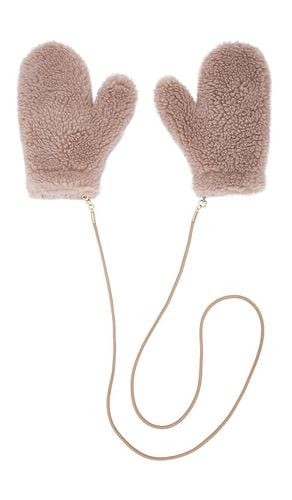 Teddy Faux Fur Mitts in - Adrienne Landau - Modalova