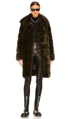 Faux Fur Long Coat in . Size L, M - Adrienne Landau - Modalova