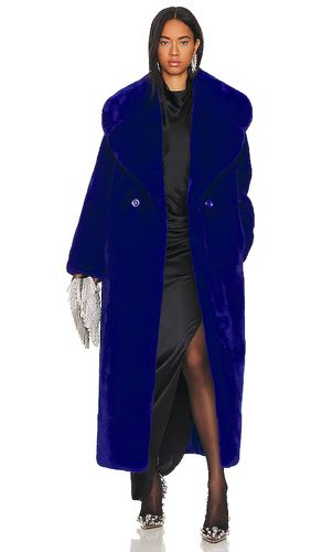 Abrigo faux fur en color royal talla M en - Royal. Talla M (también en S) - Adrienne Landau - Modalova