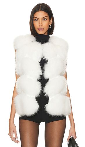 Faux Fur Vest in . Size M, S - Adrienne Landau - Modalova