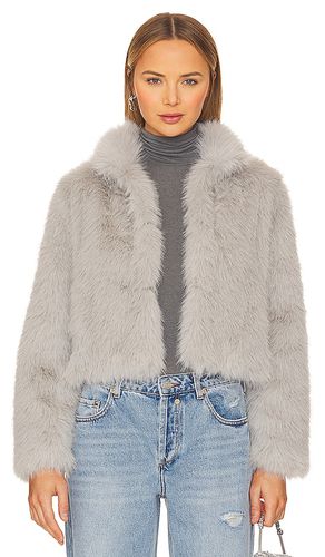 Faux Fox Fur Jacket in . Taglia M, S - Adrienne Landau - Modalova